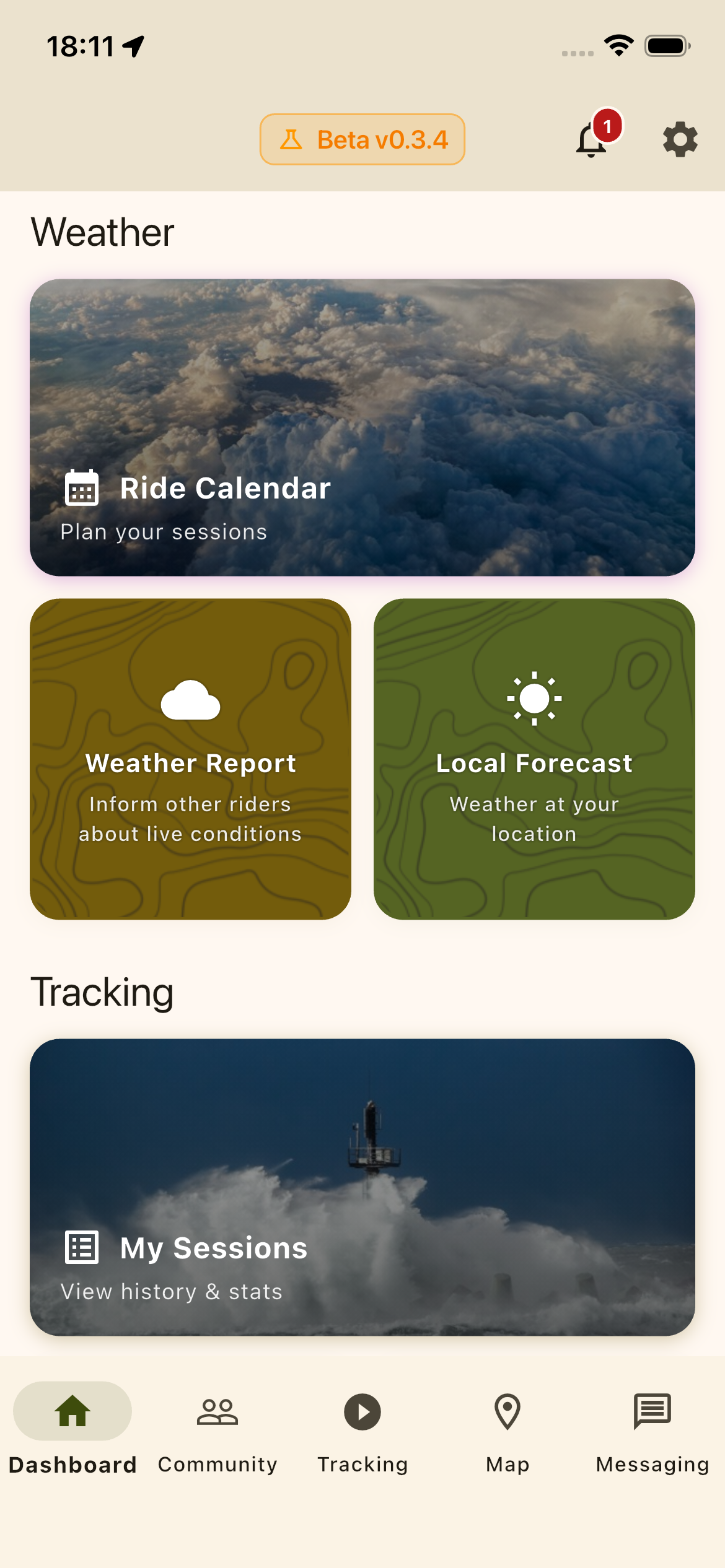 Wind Tracker App